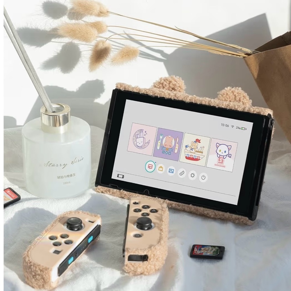 Geekshare Cute Plush Protective Case Cover Compatible With Switch-Shock - Picture 3 of 10